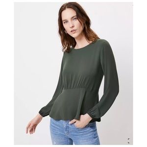 LOFT Peplum Blouse